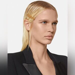 AUTHENTIC VERSACE Medusa Tribute Gold Hair Clip Barrette